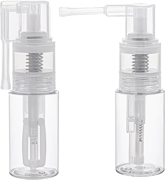 KALIONE 2 Pcs Glitter Duster Sprayer Transparent Craft Glitter Spray Bottle Empty Multi-Purpose Empty Plastic Spray Bottle Portable 35ml Bottles for Craft Scrapbooking Cardmaking