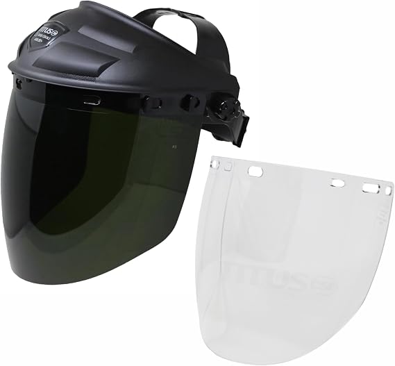 TITUS Retro Style IR Welding Safety Glasses IR3/IR5 | With Folding Side Shield or OTG Fit over Rx Glasses IR3 or IR5 ANSI Z87.1 or ANSI Z87+