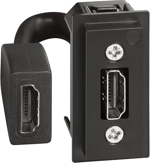Bticino K4284P HDMI 2.0 Connector Preconnected, Living Now, 1 Module