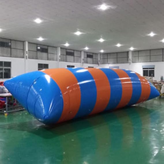 Inflatable Water Catapult Blob, Inflatable Water Drop Jumping Bag, Water Inflatable Catapult Bag Jumping Pillow with Air Pump, Suitable for Adults and Children