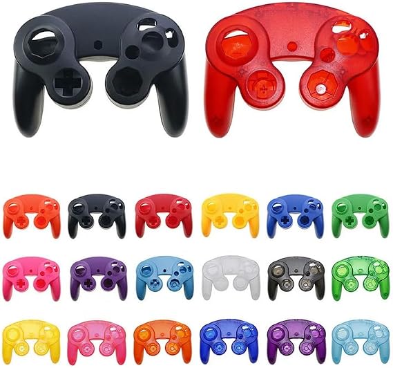 Top BottomProtective Cover Handle Case for Gamecube NGC Controller Housing Shell (Clear)