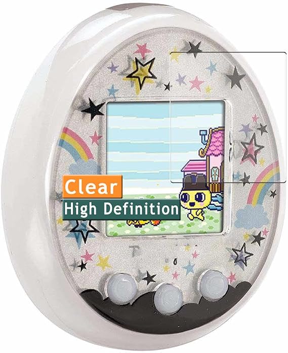 3-Pack Screen Protector, compatible with Tamagotchi On TPU Film Protectors Sticker [ Not Tempered Glass ]