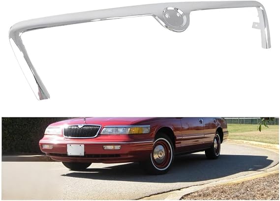 Upper Molding Grille Frame Chrome Compatible With 1995-1997 Mercury Grand Marquis