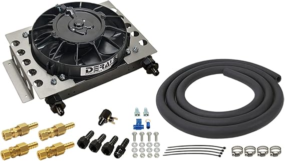 Derale 13950 Atomic-Cool Remote Cooler , Black