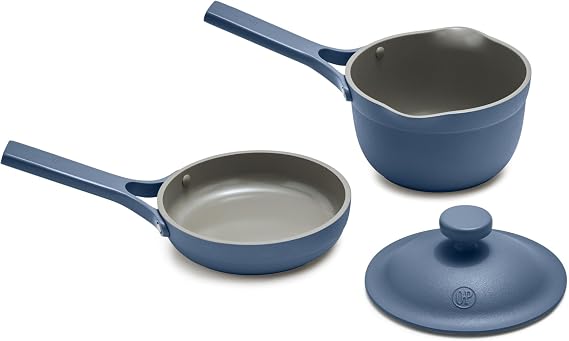 Our Place Tiny Cookware Duo, 3-Piece Compact Ceramic Nonstick Cookware Set