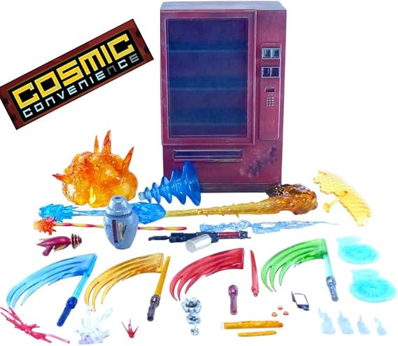 Cosmic Convenience 1/12 Scale Vending Machine with Sci-Fi Weapons and Accessories for 6 inch Scale Action Figures