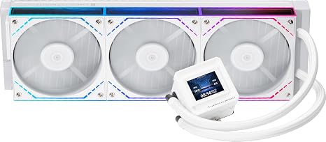Thermalright FW360 SE ARGB V2 360mm AIO Liquid CPU Cooler, 2" LCD Screen | 3000RPM Pump, 3TL-M12Q 120mm PWM Daisy-Chain Fans, for AMD AM5/AM4 and Intel LGA1851/1700, White