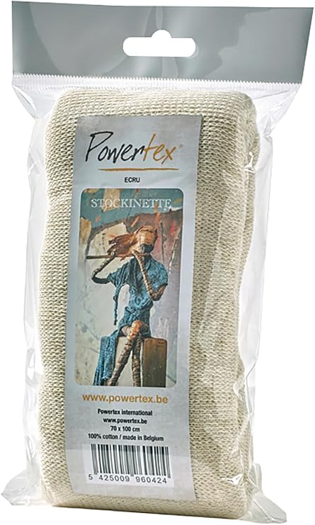 Powertex pow0042 stockinette 1 Meter Ecru, Cotton, Ecru, 1 m