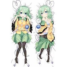 Komeiji Koishi Girl Body Pillowcase Anime Pillow Cover Case 20''x59'' Anime Dakimakura Double-Sided Peach Skin 150x50cm