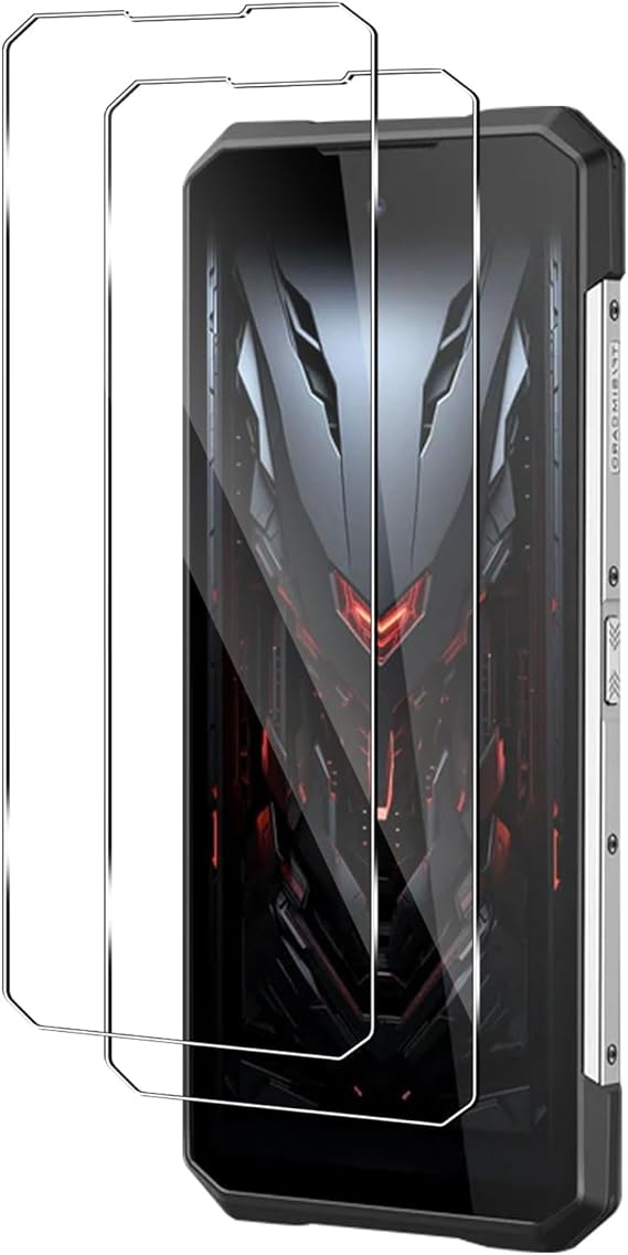 Screen Protector for DOOGEE S200, Tempered Glass HD Film 9H Hardness Ultra Resistant Screen Protector [2 Pieces], Anti-Scratch Bubble Free Screen Protector