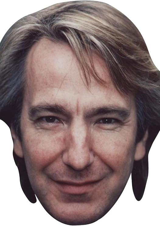 FoxyPrinting Alan Rickman Young Tv Movie Star Celebrity Cardboard Party Face Mask Fancy Dress