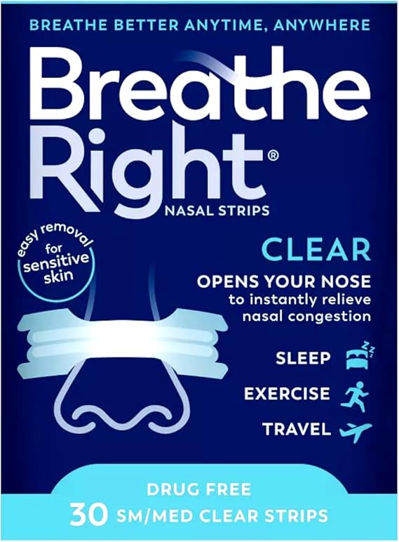 Breathe Right Nasal Strips Original Tan Small/Medium 30 ea