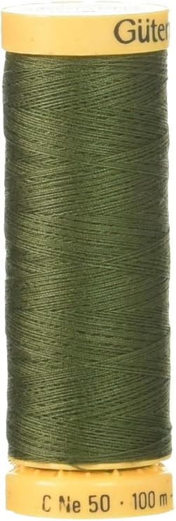 Gutermann 103C-8660 Natural Cotton Thread, 110 yd., Deep Forest, Green