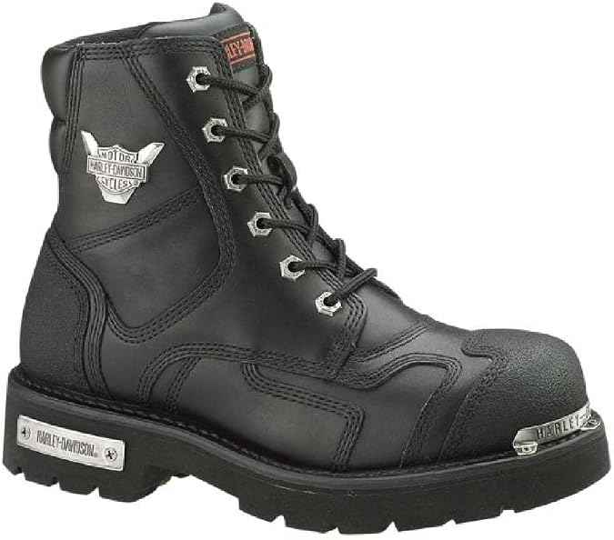 Harley-Davidson Women's Stealth 5.25-Inch Lace-Up Motorcycle Boots, Black D81641