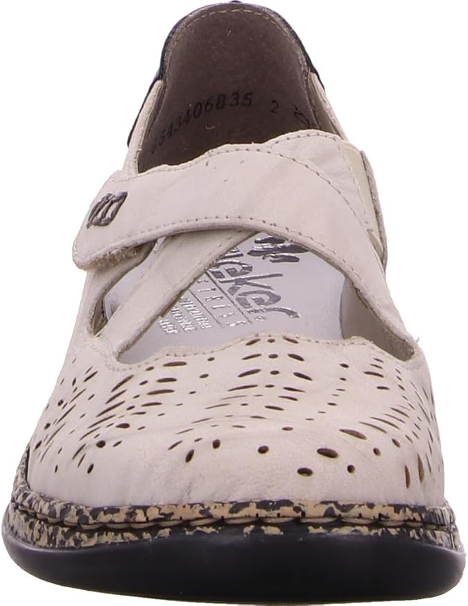Rieker Women's 46375-60 Daisy Beige Crossover Strap Mary Jane