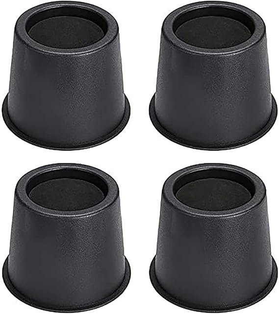 BWKJMY 4 Inch Round Heavy Duty Bed Risers, 4 Pack Furniture riser