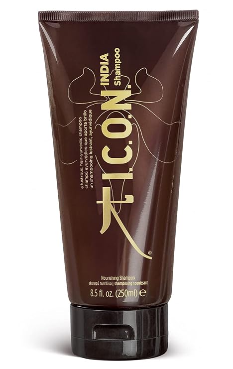 I.C.O.N. INDIA Nourishing Shampoo, Hydrating Cleanser for Dry Hair, 8.5 oz | With Argan & Moringa Oils, reduces frizz, improves shine, manageability & softness, sulfate-free