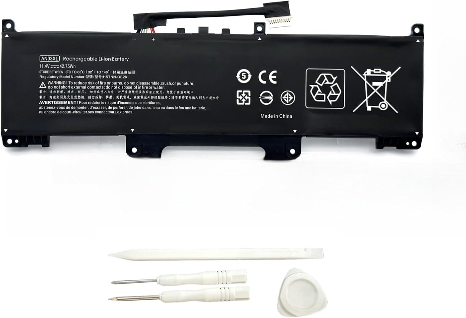 AN03XL Laptop Battery Compatible with HP Pro X360 Fortis 11 inch G9 Notebook PC Series TPN-DM0M 31CP65974 HSTNN-OB3D HSTNN-OB2K M64308-AC2 M73474-005