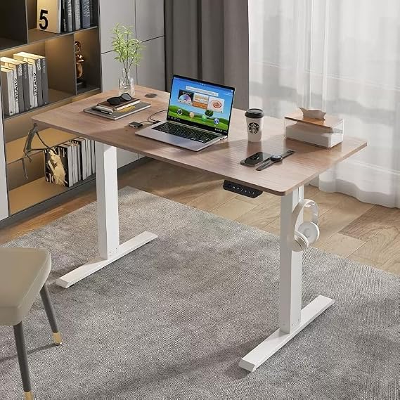Desk, Electric Standing Desk, Height Adjustable, Ergonomic Home Office Computer Workstation, Game Work Table, For Home Work