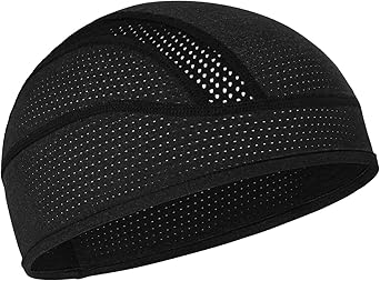 Skull Cap Helmet Liner Beanie, Cooling Mesh Cycling Running Hat for Men Women, Fits Under Helmets