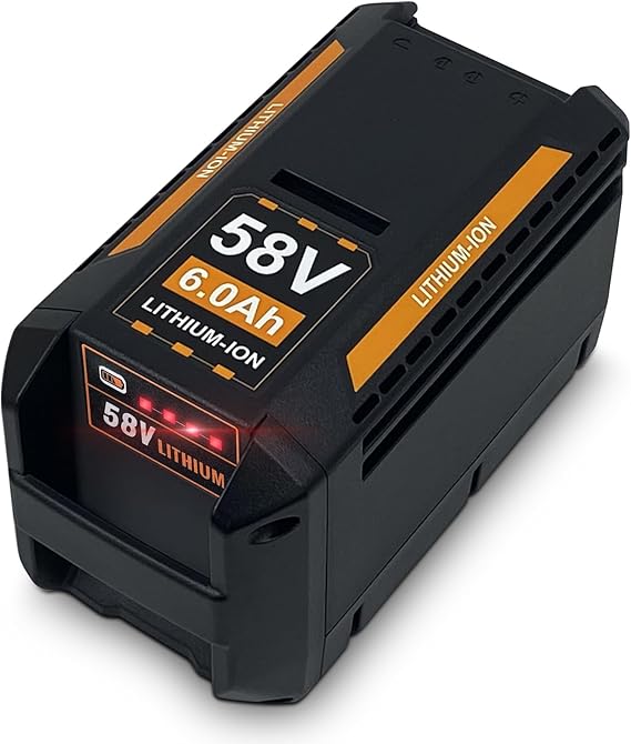 Replacement for Echo 58V Battery CBP-58V20 CBP-58V40 CCS-58V Chainsaw CLM-58V 21inch Cordless Lawn Mower, Compatible with Ridgid ACS58B200 ALT58BT ABL58JB Hair Dryer Power Tools