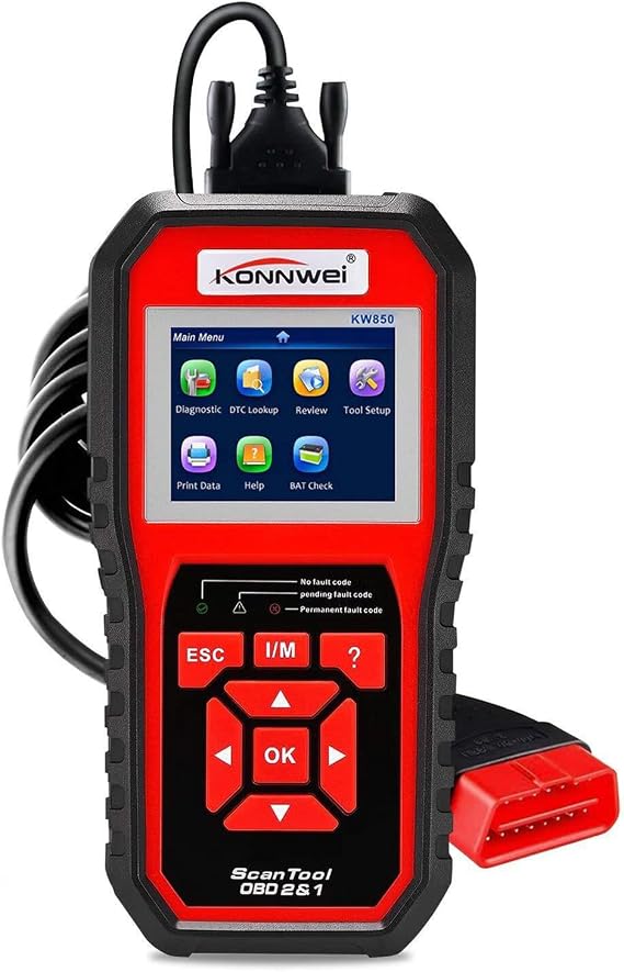OBD2 Scanner OBDII Auto Diagnostic Code Scanner Universal Vehicle Engine O2 Sensor Systems OBD2 EOBD Scanners Tool Check Engine Light Automotive Code Reader for all OBD II Protocol Car Since 1996