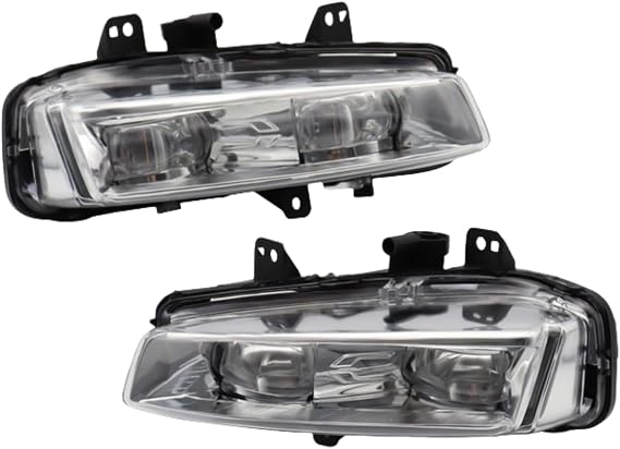 LED Front Bumper Fog Light For 2012 2013 2014 2015Land Rover Range Rover Evoque Models Replacement Left Driver and Right Passenger Side Light Daytime Running Lights Assembly (1 Pair)