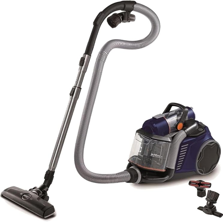 Electrolux EUFC81DB UltraFlex Torbasız Elektrikli Süpürge | 750W | 12 m Erişim Mesafesi, Kolay Boşaltılabilir Toz Haznesi, Motion Control Sistemi, Yıkanabilir Hijyen Filtresi, Turbo Cyclonic