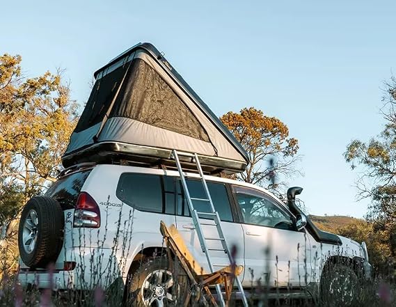 Discovery Model Rooftop Tent Hard Shell 2-3 Person Suitable for SUV Truck Van Camping Car Roof Includes Foam Mattress