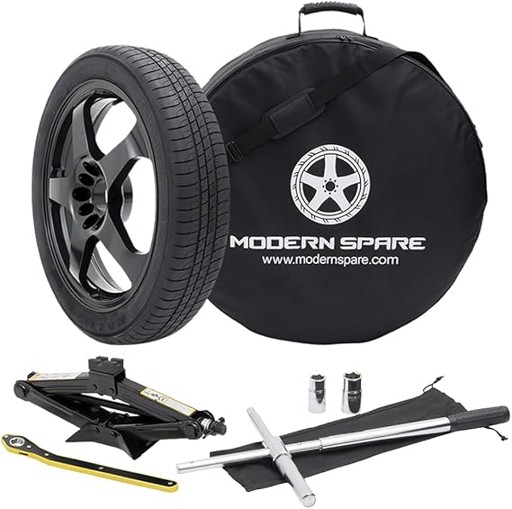 Modern Spare Complete Compact Spare Tire kit With Carrying Case - Fits 2018-2025 Infiniti QX50 And QX55
