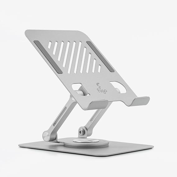 fiigo 360 Derece Dönebilen Tablet ve Telefon Standı Metal Silver