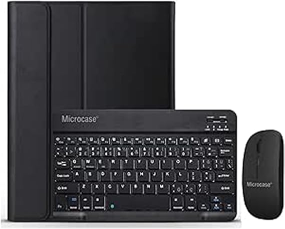 Microcase Samsung Galaxy Tab S9 11 inch Tablet Bluetooth Klavye ve Mouse + Standlı Kılıf - BKK6