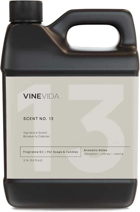 VINEVIDA [32oz] Blueberry Cobbler Fragrance Oil for Soap Making Scents for Candle Making, Perfume Oils, Soy Candles, Bath Bombs, Reed Diffusers, Kitchen, Car Freshies, Linen Spray, Laundry