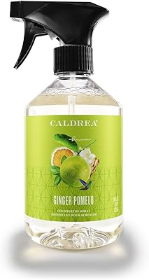Caldrea Multi-surface Countertop Spray Cleaner, Made with Vegetable Protein Extract, Ginger Pomelo Scent, 16 oz