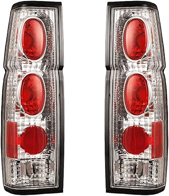 ROXX Tail Lights for 1986-1994 Nissan Hardbody D21 SE and 1986-1989 1994 Nissan Hardbody D21 XE, Taillights Assembly for 1995-1997 Nissan Pickup SE XE, Pickup Rear Lights Replacement Pair Chrome