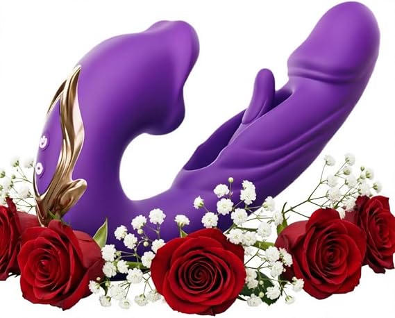 2026 Upgraded Version, Featuring a Design Combining Telescopic and Vibrating Functions, with Waterproof and Silent Design E21 (Purple)