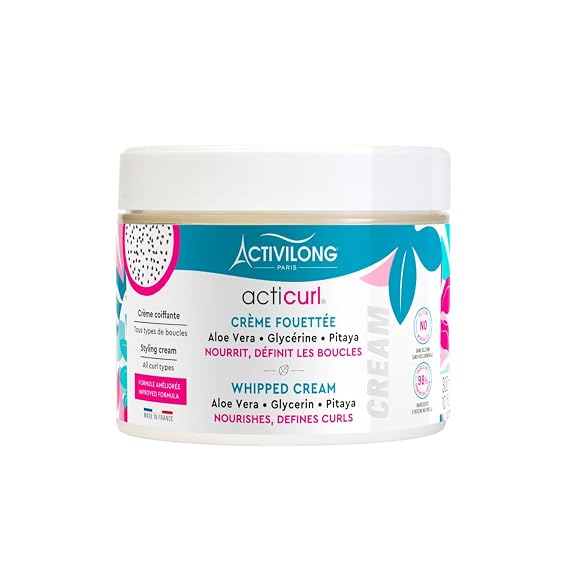 Activilong Acticurl Curl Whipped Cream Define, Hydrate, and Style Your Curls Effortlessly Infused with Dragon Fruit and Aloe Vera Nutrition, Hydration, and Hold for Bouncy Curls 300 ml.