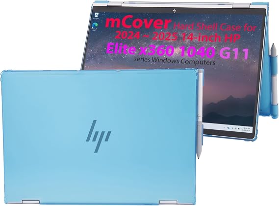 mCover Case Only Compatible for 2024~2025 14" HP Elite x360 1040 G11 2-in-1 Series Windows Laptop (NOT Fitting Any Other HP Models) - Aqua