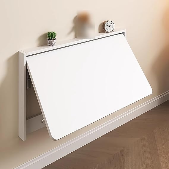Fold Down Laundry Table, Wall Mounted Desk, Drop-Leaf Table For Kitchen, Laundry Room, Bathroom, Bedroom, Space Saving (Size: L80*W40cm)