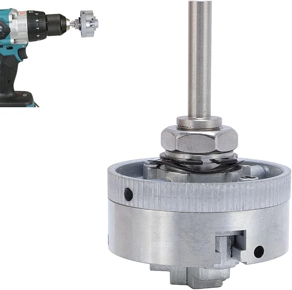 Mini Lathe Chuck Set, Alloy Steel 3 Jaw Self Centering Lathe Chuck, Self Centering Wood Turning Chuck Power Lathe Accessories for Woodworking Projects and Repairs