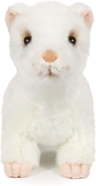 ICE KING BEAR Ferret Stuffed Animal Plush Soft Toy 30 cm (White)