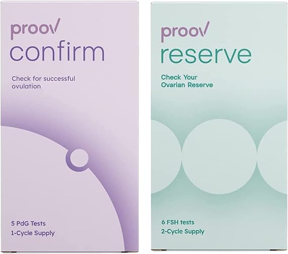 Check Ovarian Reserve and Confirm Successful Ovulation, Dual Fertility Bundle | at-Home Ovarian Reserve Test | PdG Progesterone Metabolite Test | Non-invasive Testing