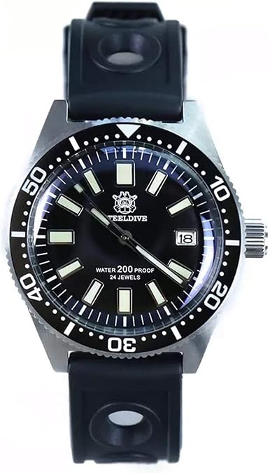 Steeldive SD1962, 62MAS, NH35, Dome AR Sapphire, Lume, 200m Diver, BNIB