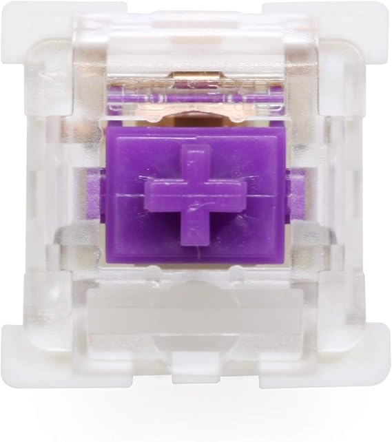 KPREPUBLIC Outemu OTM Silent Grey White Switch 3pin RGB SMD Tctile 55g Linear 50g Purple Teal mx stem Switch for Mechanical Keyboard 50m (X70 PCS, OTM Purple Switch)