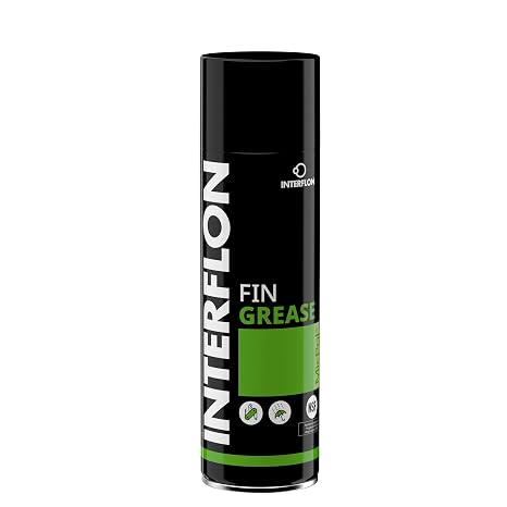 Interflon Fin Grease Industrial Grease Lubricant Spray NSF H1- Registered Food Grade Transparent, General Purpose Lubricant - 300 ML Aerosol Can for Industrial Sites and Food Environments
