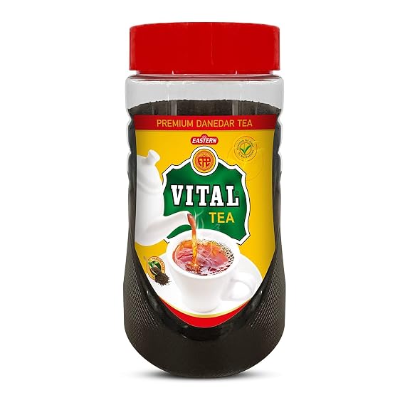 Vital Classic Loose Leaf Tea - Black Tea Beverages, Black Chai Tea, Naturally Anti Oxidized Black Loose Tea Leaf Blend- 450gm- Easy To Use Jar