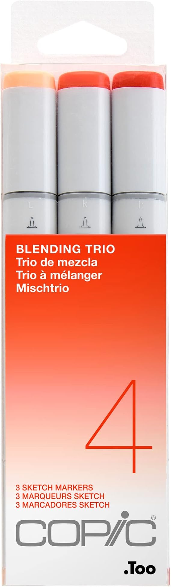 Copic Marker Sketch Blending Trio Markers, SBT 4, 3-Pack