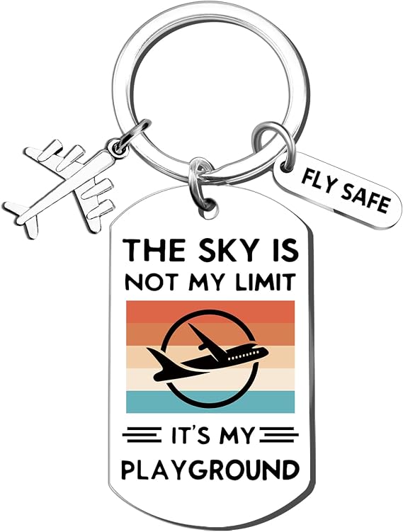 Pilot Gifts Airplane Keychain Gifts for Flight Attendant Aviation Lovers