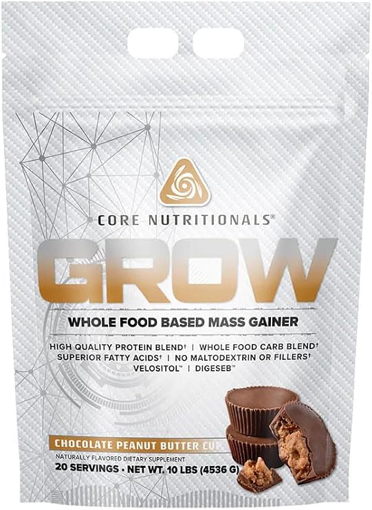 Core Nutritionals Grow Mass Gainer, Chocolate Peanut Butter Cup, 10 Pounds