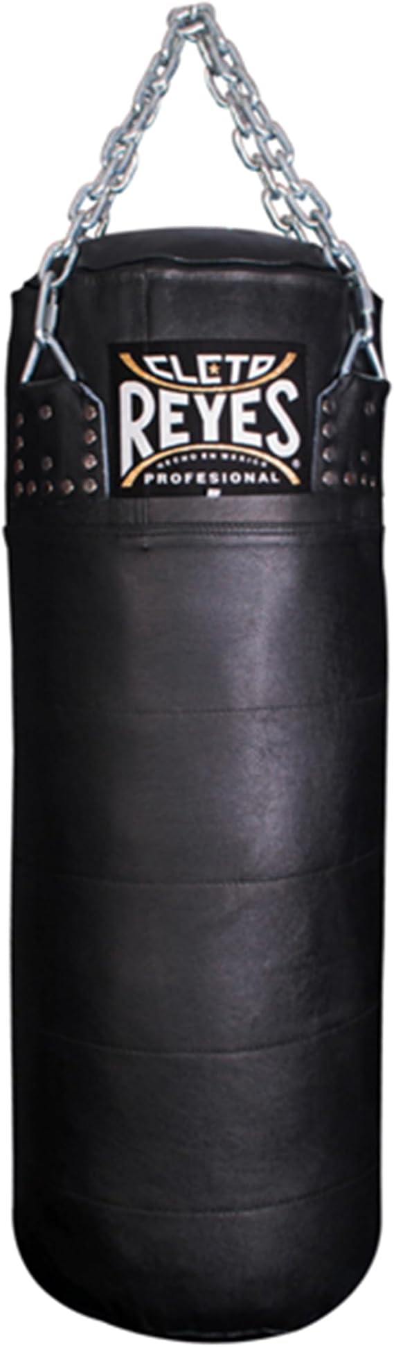 CLETO REYES Heavy Punching Bag for Adults Boxing Training Equipment, MMA, Kickboxing, Muay Thai, Cowhide Leather, Black